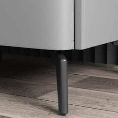 Modern Sintered Stone Nightstand With Two Drawers