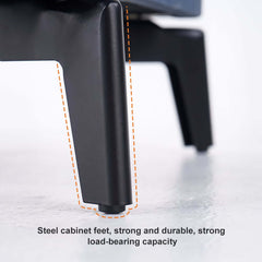 Modern Sintered Stone Nightstand With Two Drawers