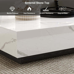 Modern Sintered Stone TV Stand With LED & Humidifier