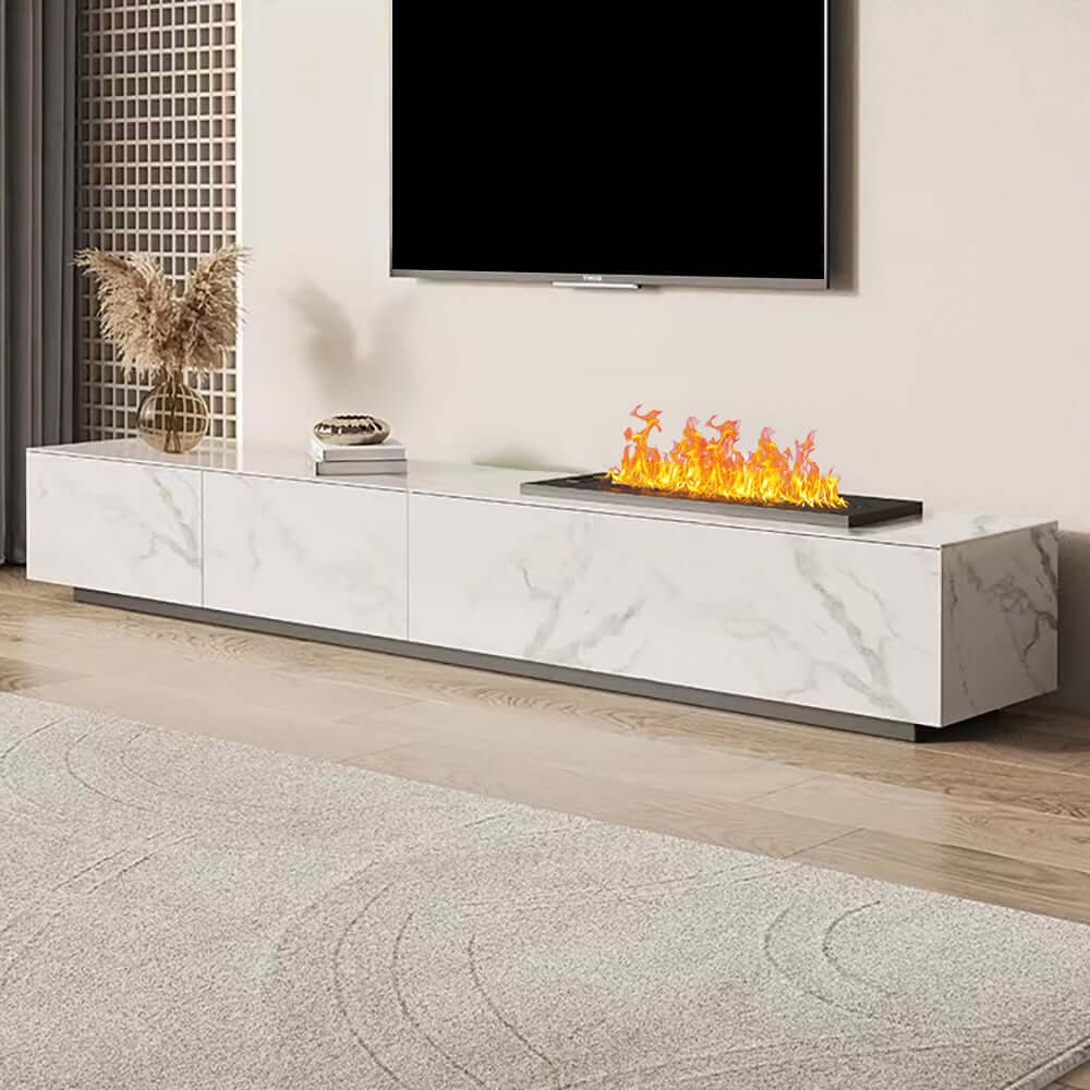 Modern Sintered Stone TV Stand With LED & Humidifier