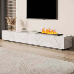 Modern Sintered Stone TV Stand With LED & Humidifier