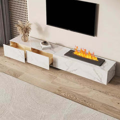 Modern Sintered Stone TV Stand With LED & Humidifier