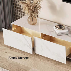 Modern Sintered Stone TV Stand With LED & Humidifier