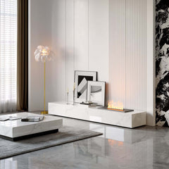 Modern Sintered Stone TV Stand With LED & Humidifier
