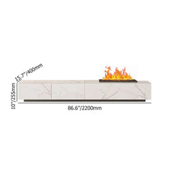 Modern Sintered Stone TV Stand With LED & Humidifier Dimensions