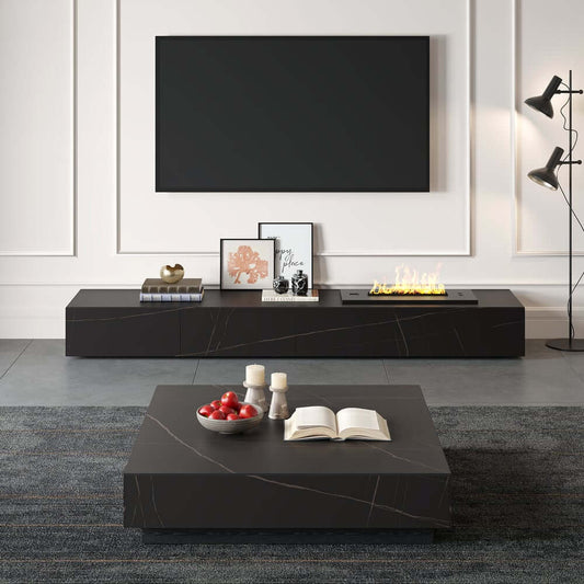 Modern Sintered Stone TV Stand With LED & Humidifier Main Product Image