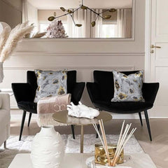 Modern Square Throw Pillow Cover with Abstract Geometric Design