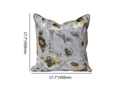 Modern Square Throw Pillow Cover with Abstract Geometric Design