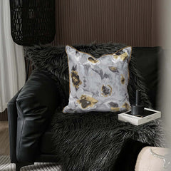 Modern Square Throw Pillow Cover with Abstract Geometric Design