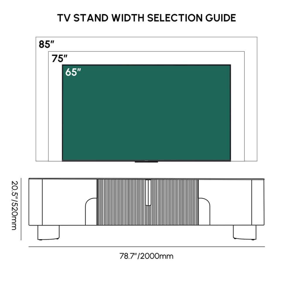 Modern Stainless Steel TV Stand With Stone Top Dimensions