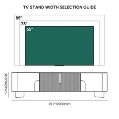 Modern Stainless Steel TV Stand With Stone Top Dimensions
