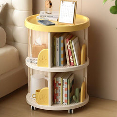 Modern Swivel Bookcase for Kids, Closed-Back with 360° Rotation