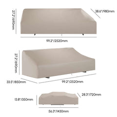 Modern Teak Wood Outdoor Sectional Sofa Set with Coffee Table Dimensions