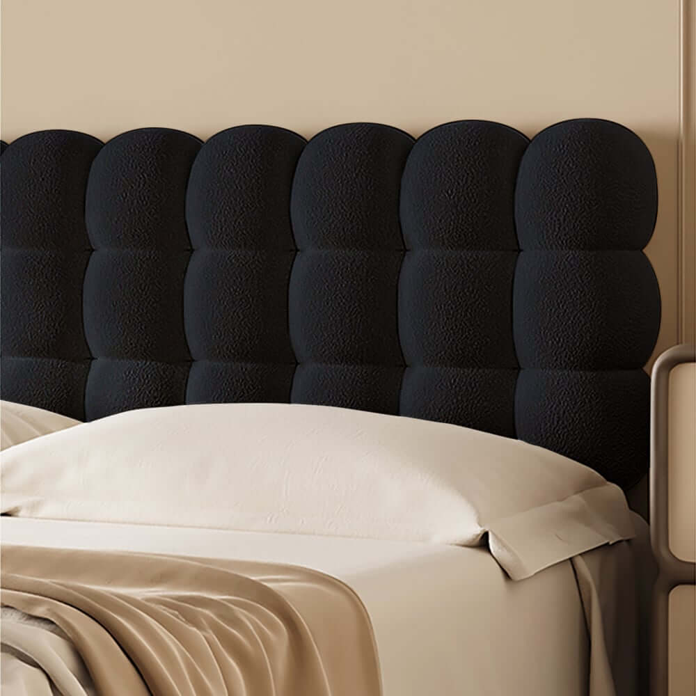 Modern Teddy Velvet Wall Mounted Tufted Headboard