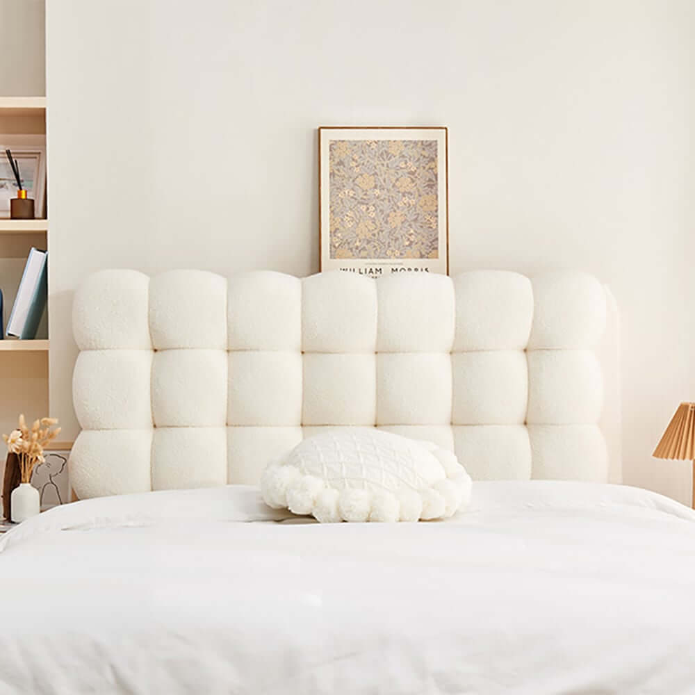 Modern Teddy Velvet Wall Mounted Tufted Headboard