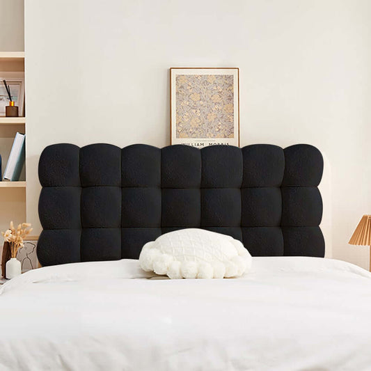 Modern Teddy Velvet Wall Mounted Tufted Headboard