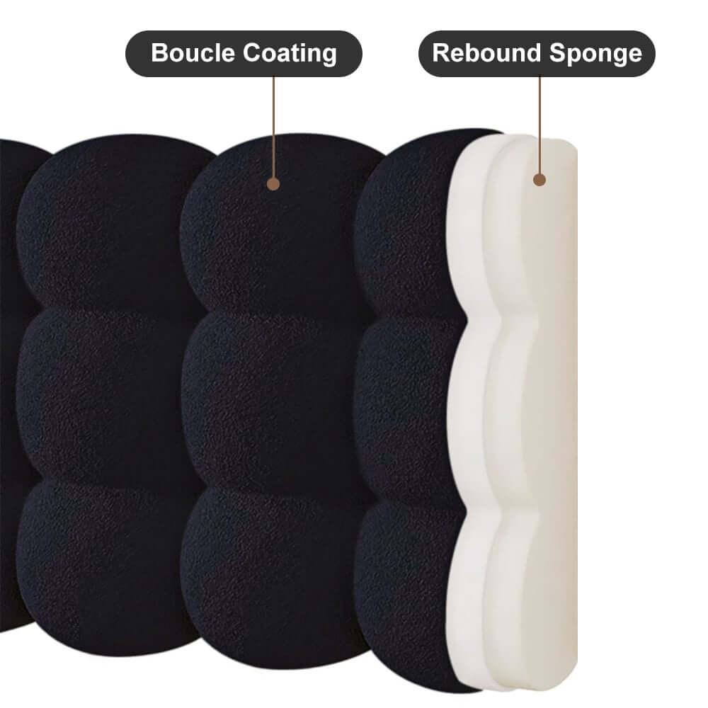 Modern Teddy Velvet Wall Mounted Tufted Headboard