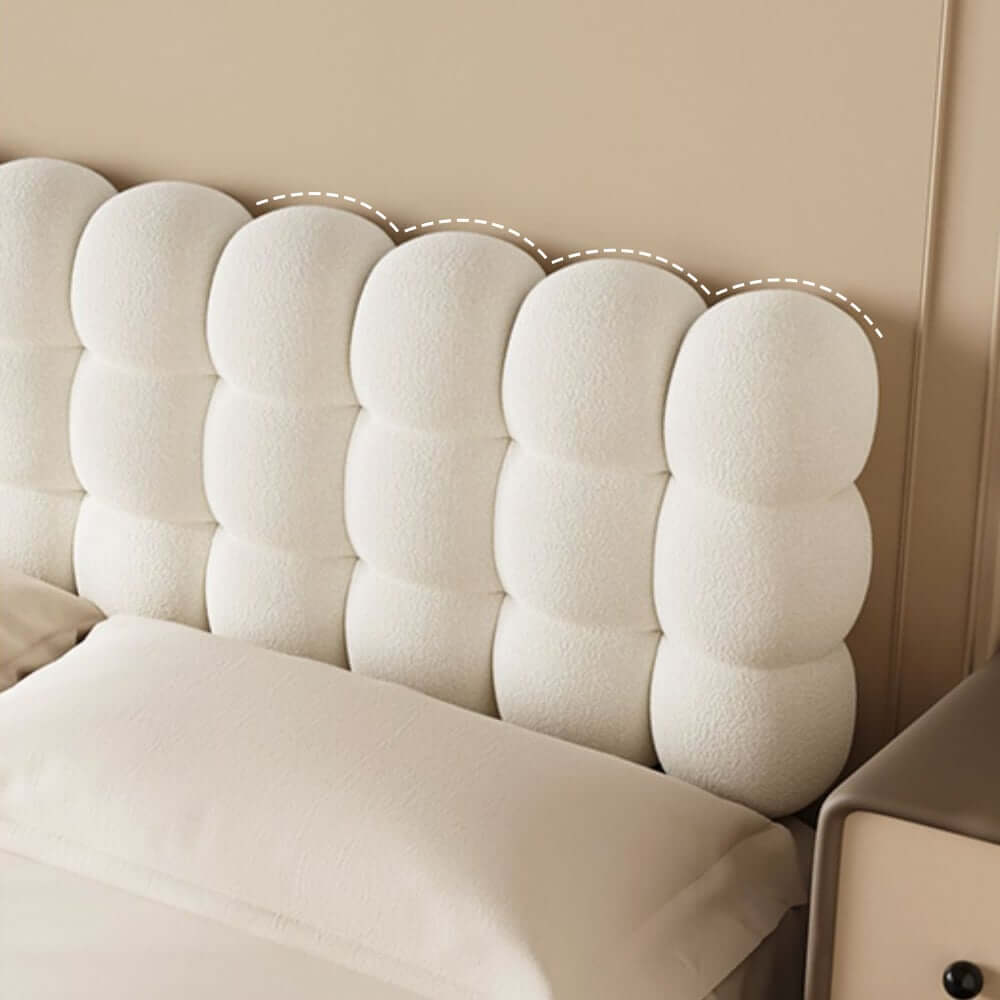 Modern Teddy Velvet Wall Mounted Tufted Headboard