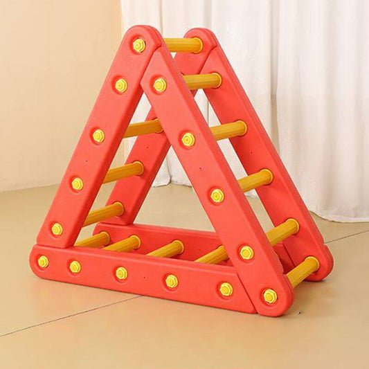 Modern Triangular Climbing Frame in Vibrant Colors for Indoor Play