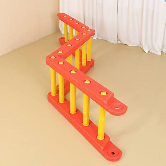 Modern Triangular Climbing Frame in Vibrant Colors for Indoor Play