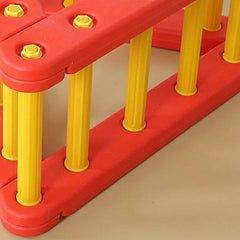 Modern Triangular Climbing Frame in Vibrant Colors for Indoor Play