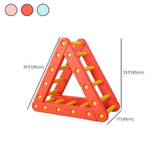 Modern Triangular Climbing Frame in Vibrant Colors for Indoor Play Dimensions