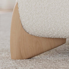 Modern Upholstered King Bed with Cotton & Linen Fabric