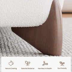 Modern Upholstered King Bed with Cotton & Linen Fabric