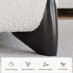 Modern Upholstered King Bed with Cotton & Linen Fabric