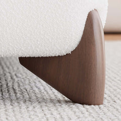 Modern Upholstered King Bed with Cotton & Linen Fabric