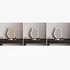 Modern Vanity Set with Lighted Mirror and Charging Station