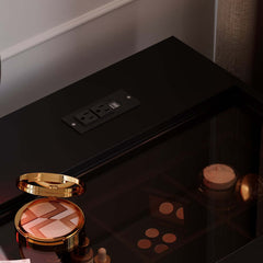 Modern Vanity Set with Lighted Mirror and Charging Station