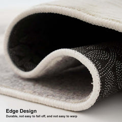 Modern Velvet Abstract Rug in Gray and Gold for Living Room