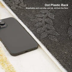 Modern Velvet Abstract Rug in Gray and Gold for Living Room