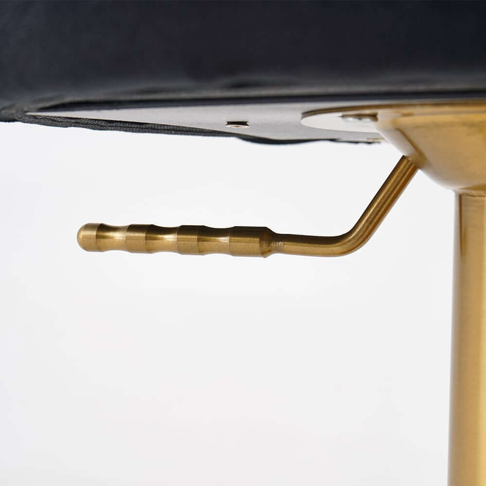 Modern Velvet Bar Stool With Adjustable Height And Swivel