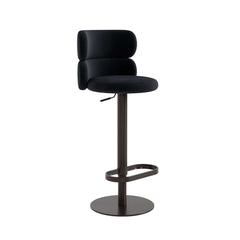 Modern Velvet Bar Stool With Adjustable Height And Swivel