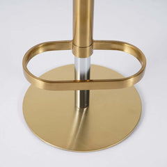 Modern Velvet Bar Stool With Adjustable Height And Swivel