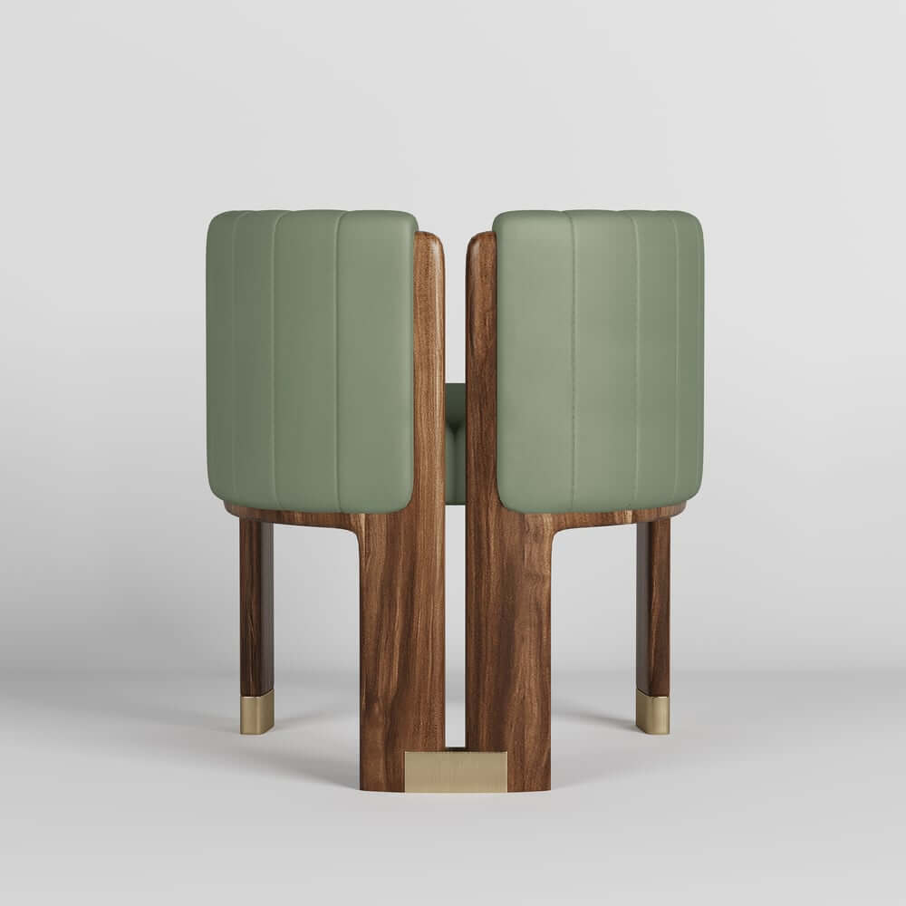 Modern Velvet Barrel Chair With Birch Legs