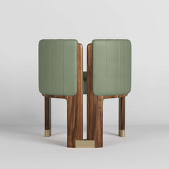 Modern Velvet Barrel Chair With Birch Legs