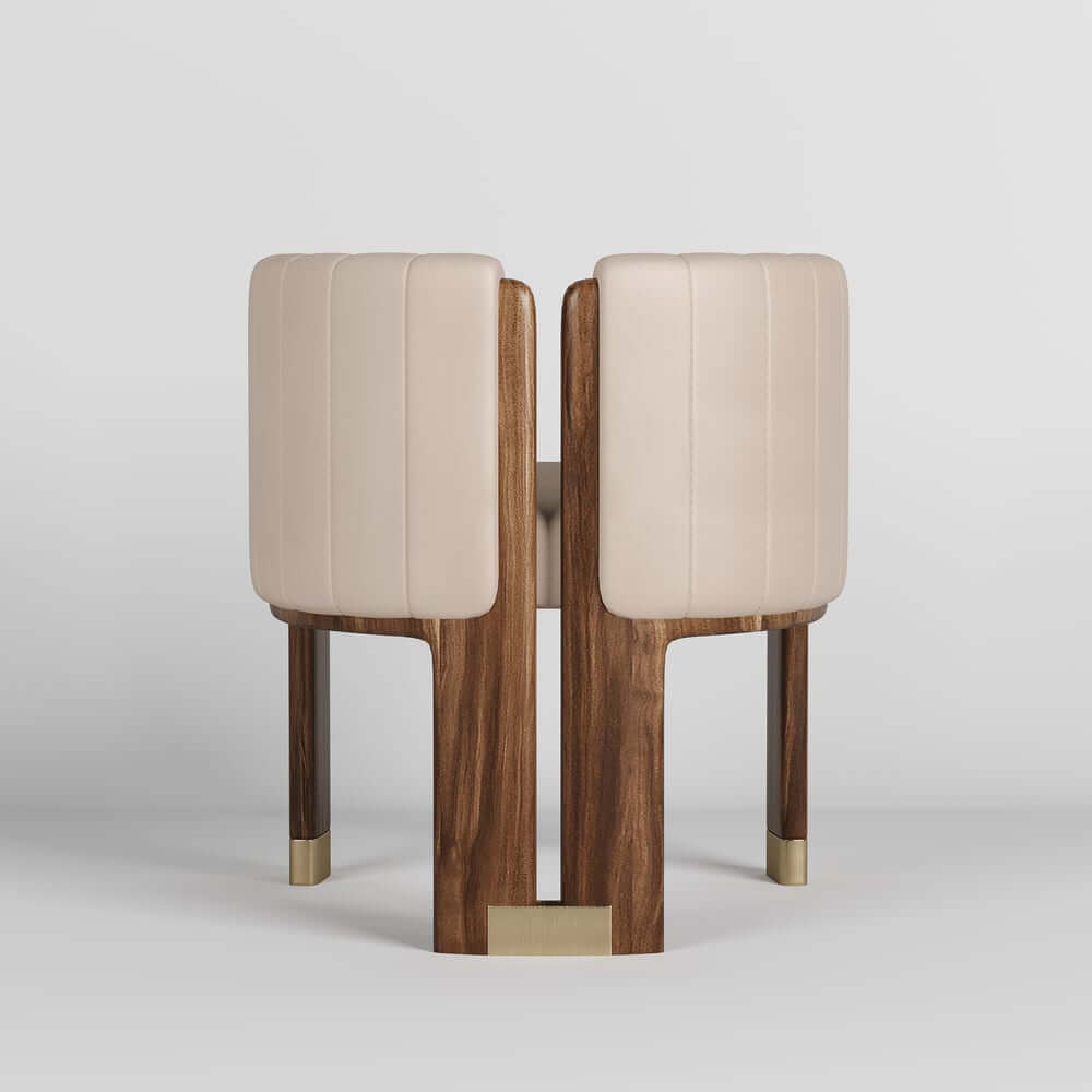 Modern Velvet Barrel Chair With Birch Legs