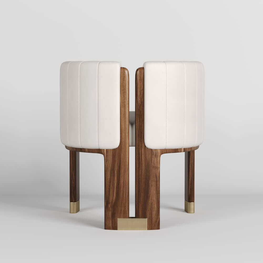 Modern Velvet Barrel Chair With Birch Legs
