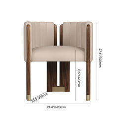 Modern Velvet Barrel Chair With Birch Legs Dimensions
