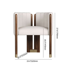 Modern Velvet Barrel Chair With Birch Legs Dimensions