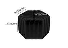 Modern Velvet Hexagon Pouf Ottoman, No Assembly Required Dimensions