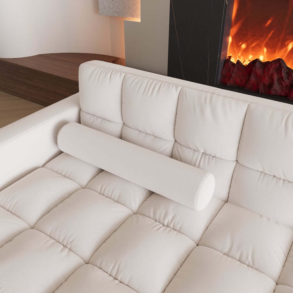 Modern Velvet Sofa Bed with Power Outlet and USB Port