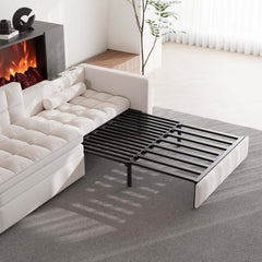 Modern Velvet Sofa Bed with Power Outlet and USB Port