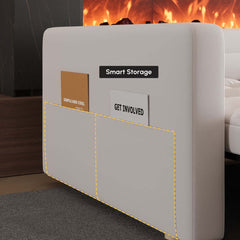 Modern Velvet Sofa Bed with Power Outlet and USB Port