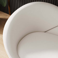 Modern Velvet Sofa With Gold Legs - Rust & Warm White