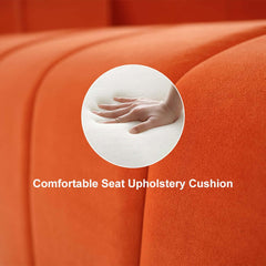 Modern Velvet Tufted Sofa - 3 Seater, No Assembly Required