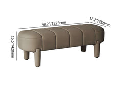 Modern Velvet Upholstered Coffee Entryway Bench with Metal Legs Dimensions
